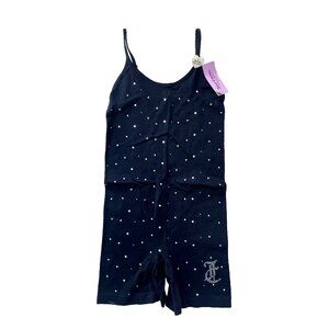 Juicy Couture Intimates Bling Rhinestone Romper Black ( M )